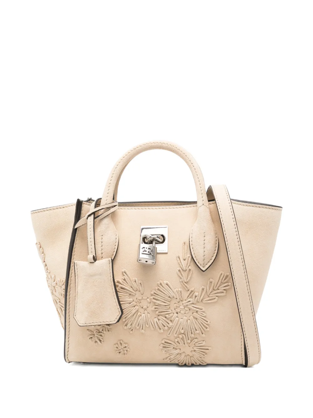 Ermanno Scervino mini Maggie floral-detail tote bag - Toni neutri