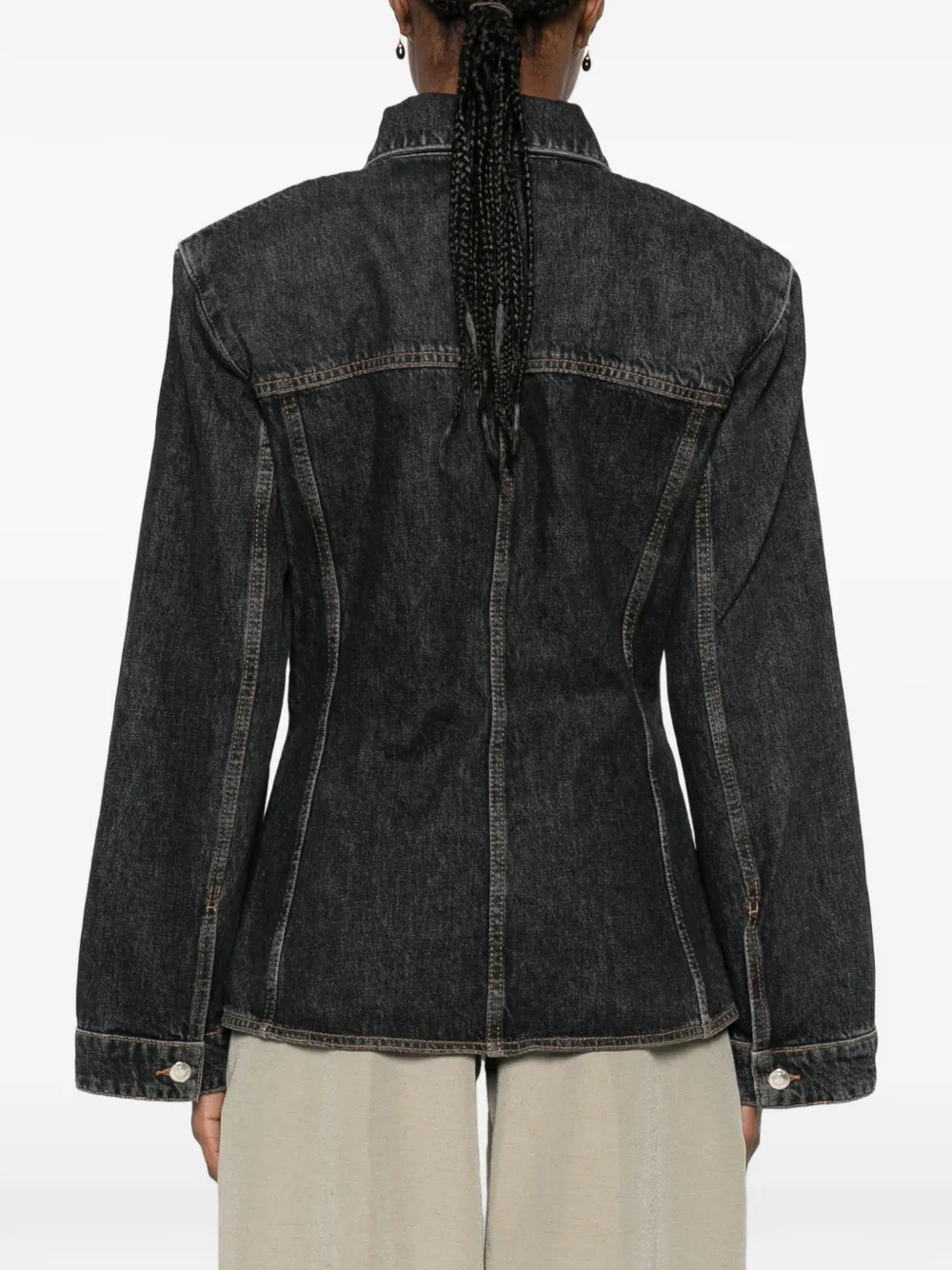 IRO Iloan denim jack Zwart