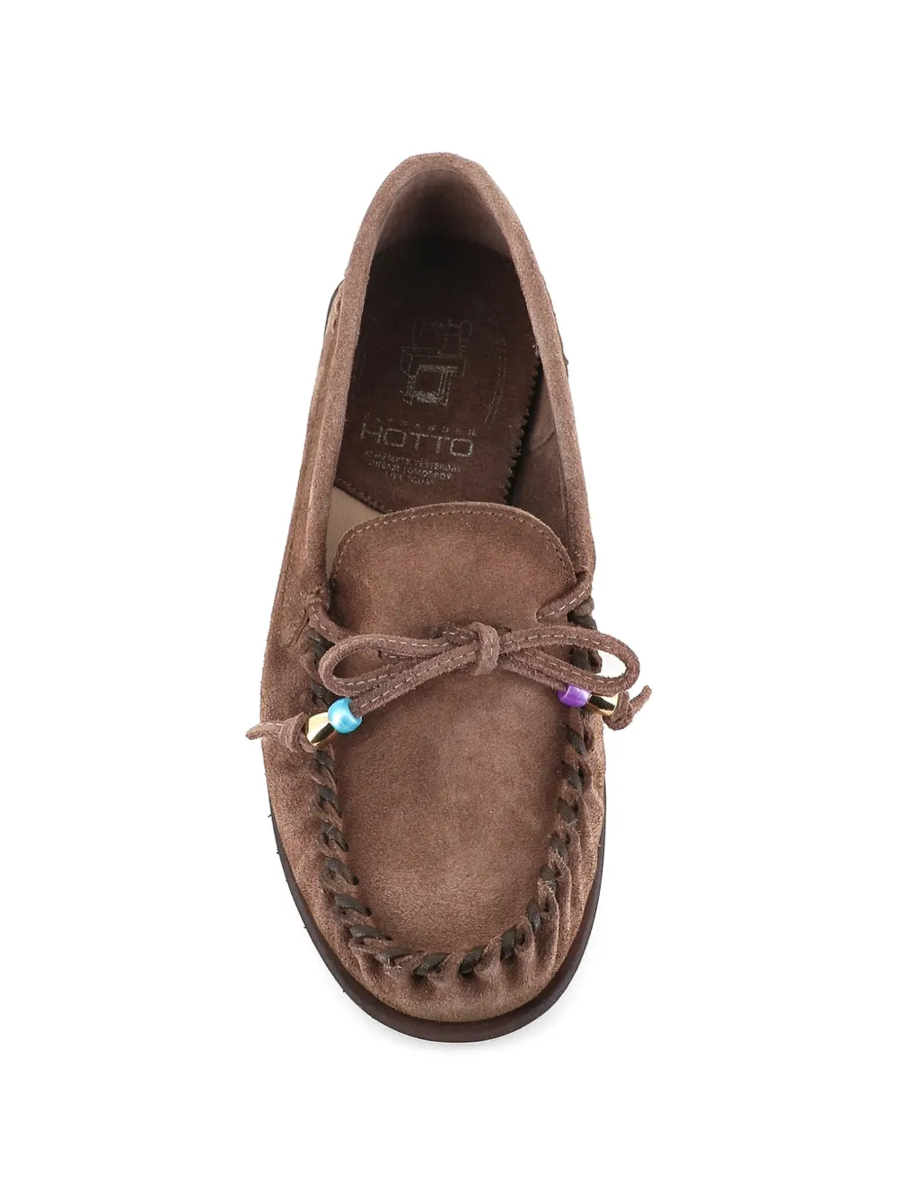 Alexander Hotto Loafers verfraaid met kralen Bruin