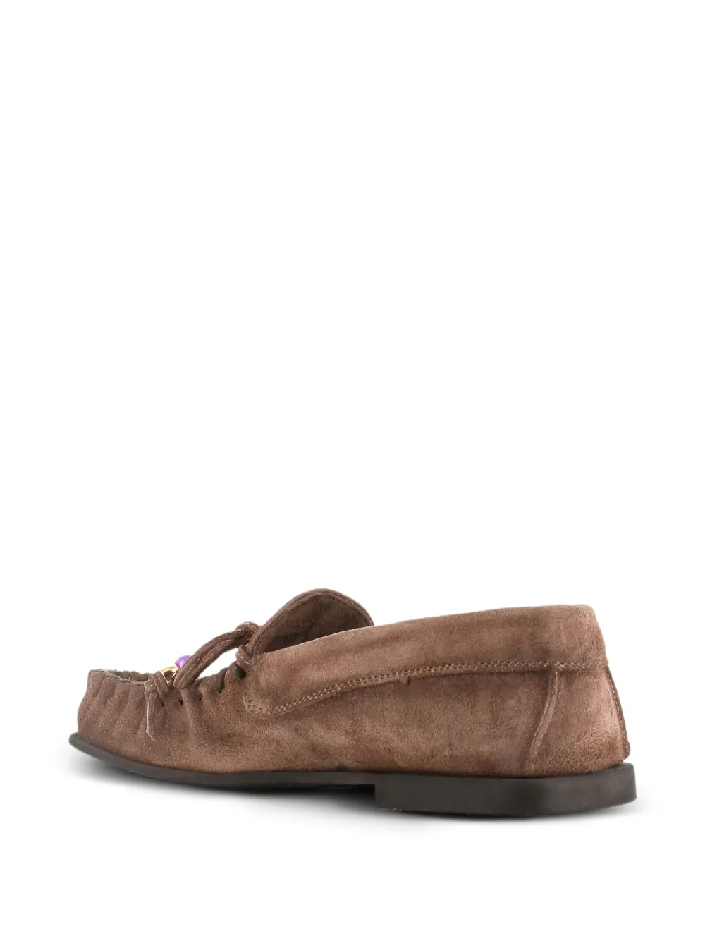 Alexander Hotto Loafers verfraaid met kralen Bruin