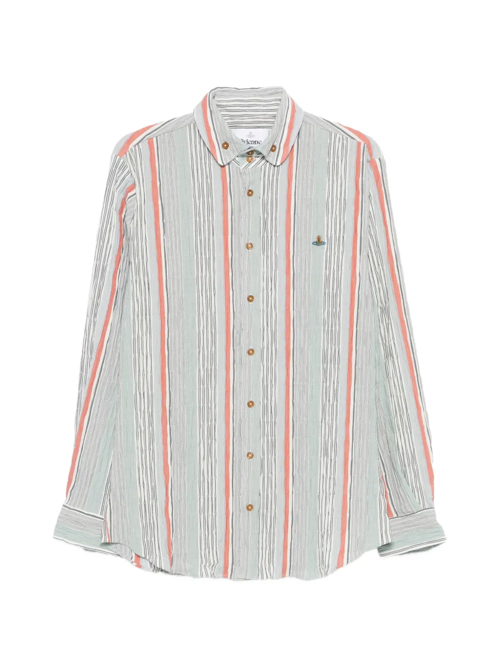 Vivienne Westwood Krall striped orb shirt - Grigio