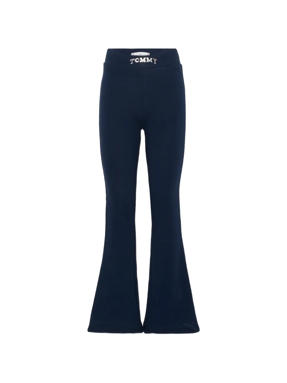 Tommy Hilfiger Junior logo flared leggings - Blu