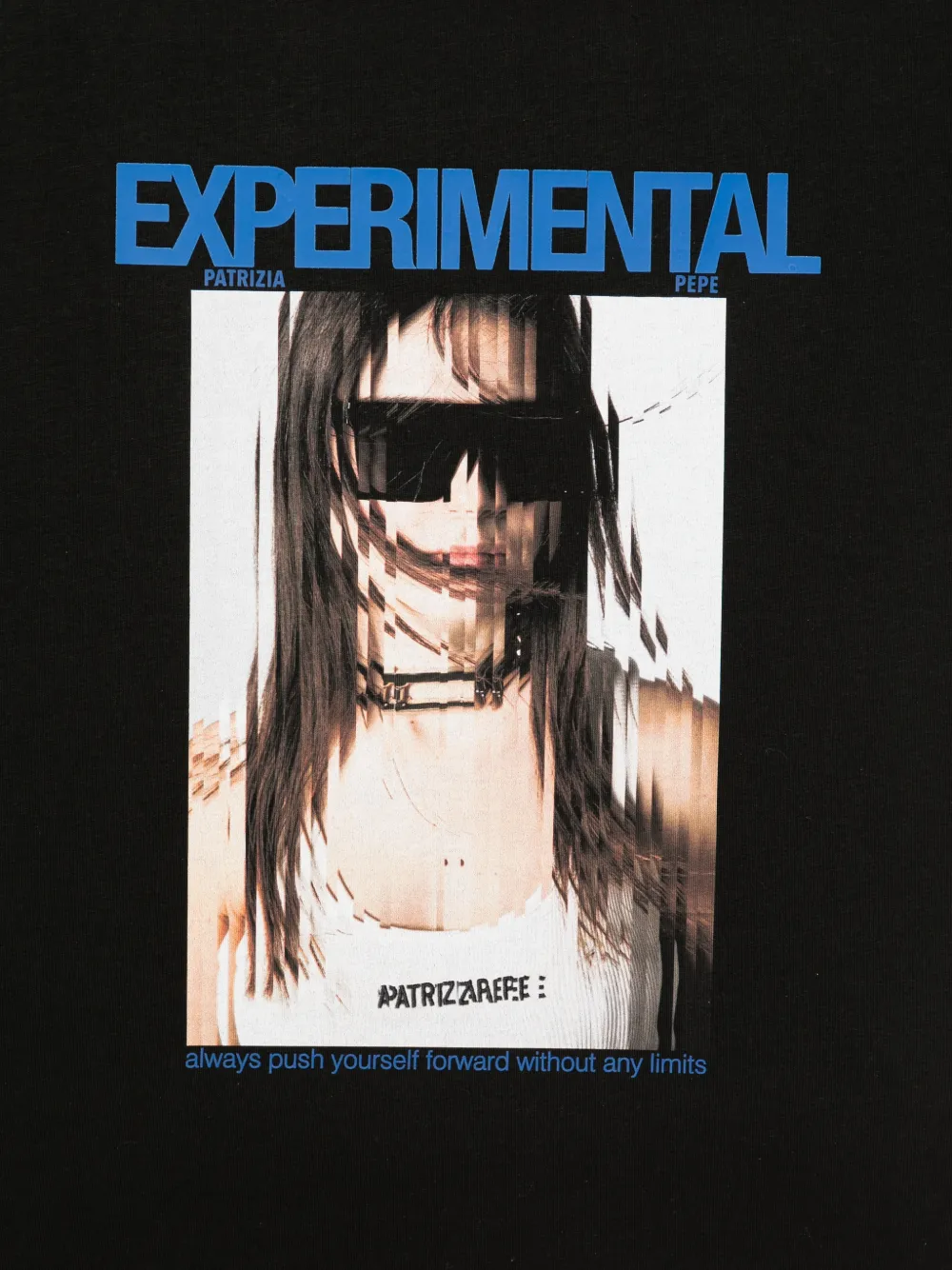 Patrizia Pepe T-shirt met grafische print Zwart