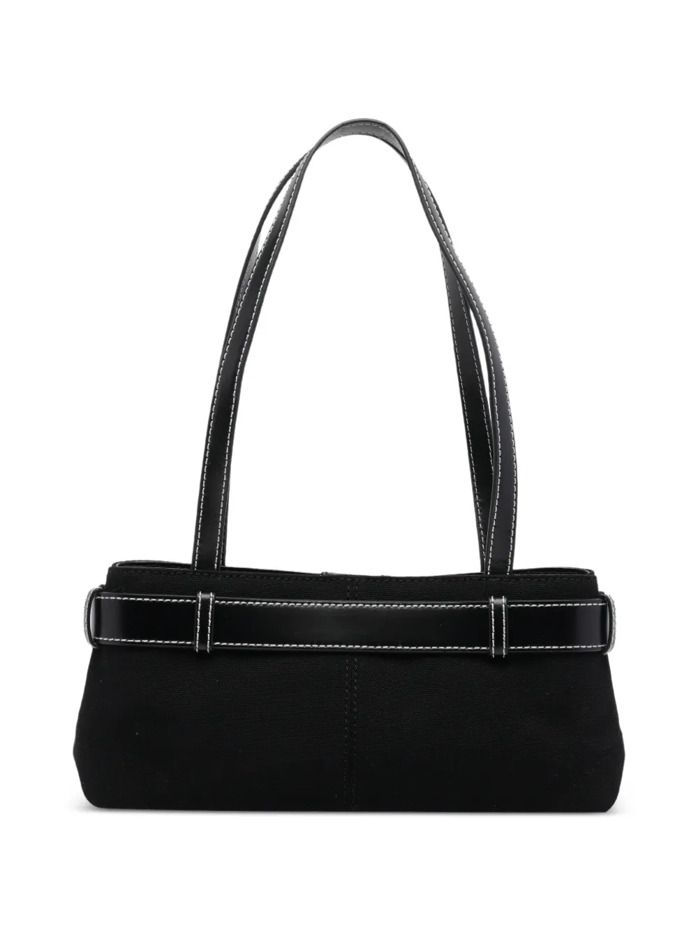  Osoi Buckle Detail Shoulder Bag - Black 