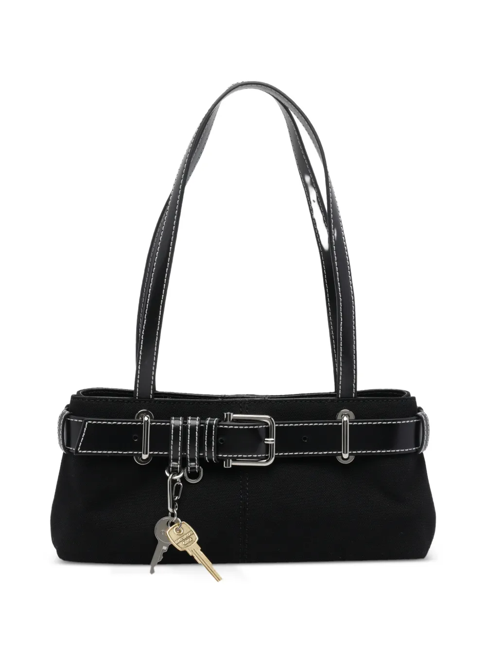 Osoi buckle detail shoulder bag - Nero