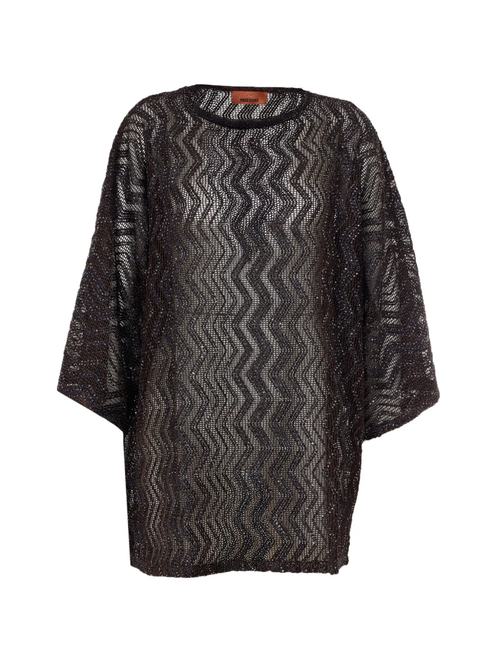 Missoni sequin knitted kaftan - Nero