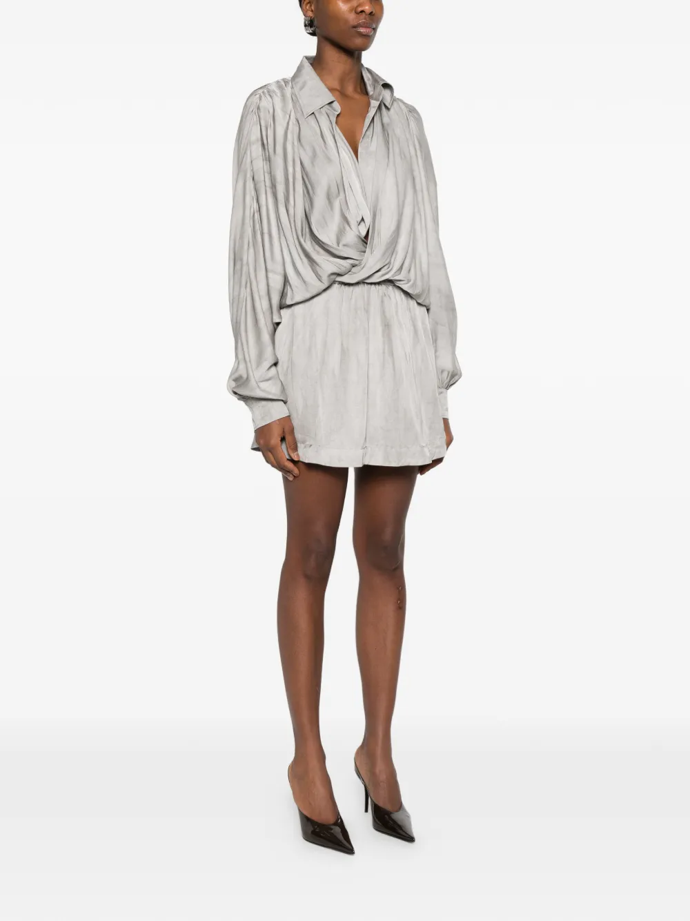  The Andamane Gathered Dress - Grey 