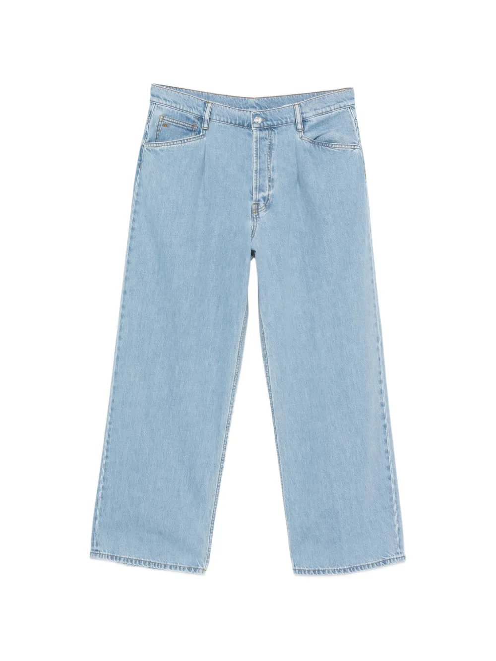 Nine In The Morning pleated cotton jeans - Blu