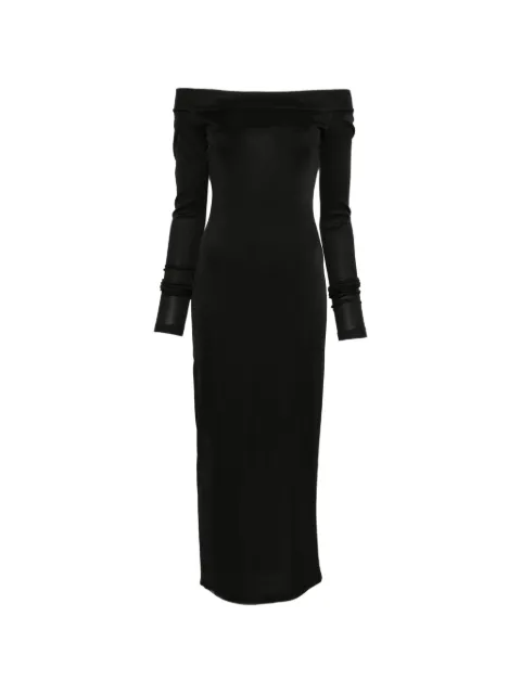 THE ANDAMANE off-shoulder long-sleeve dress