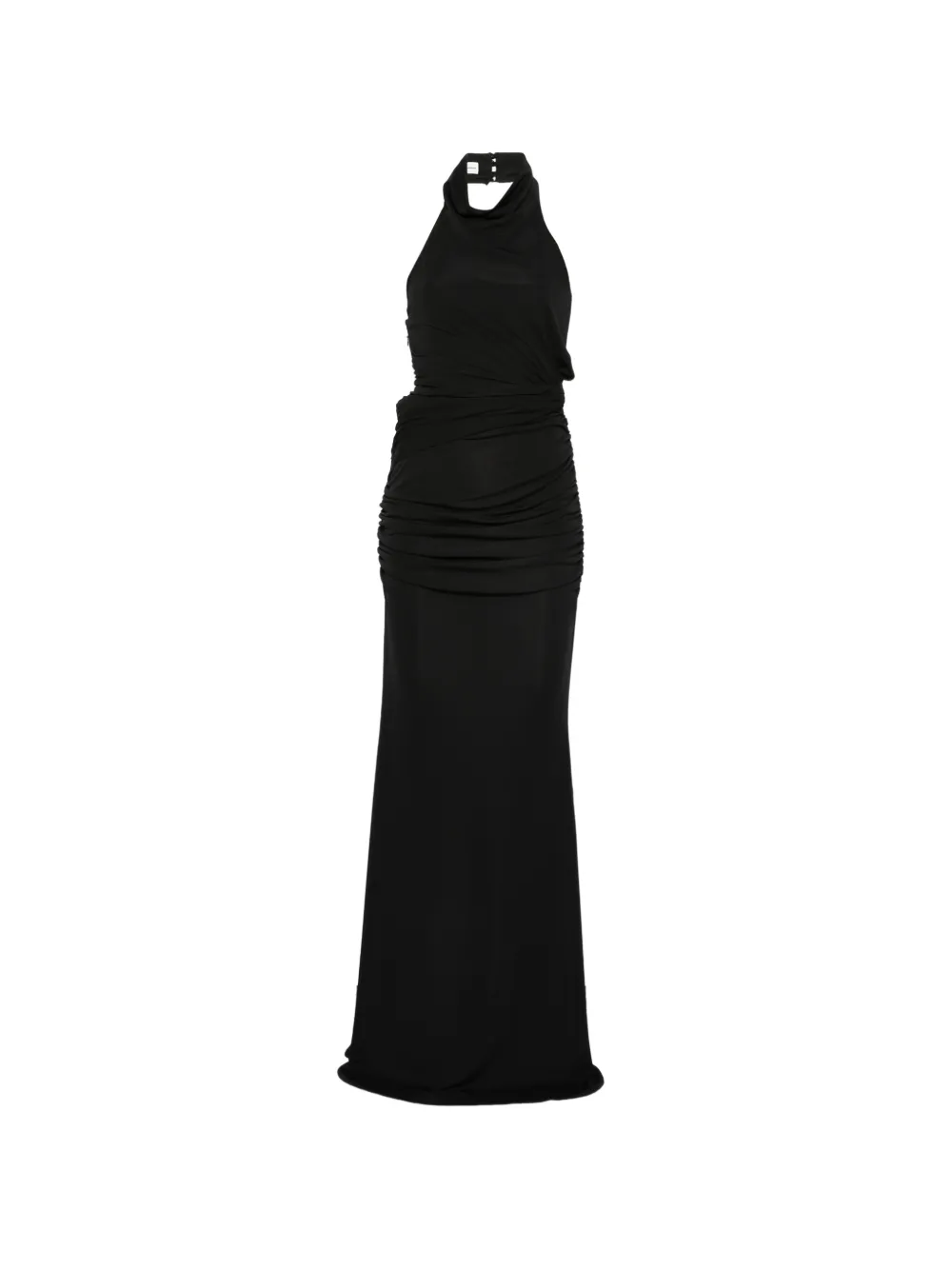 THE ANDAMANE Stella draped maxi dress - Nero