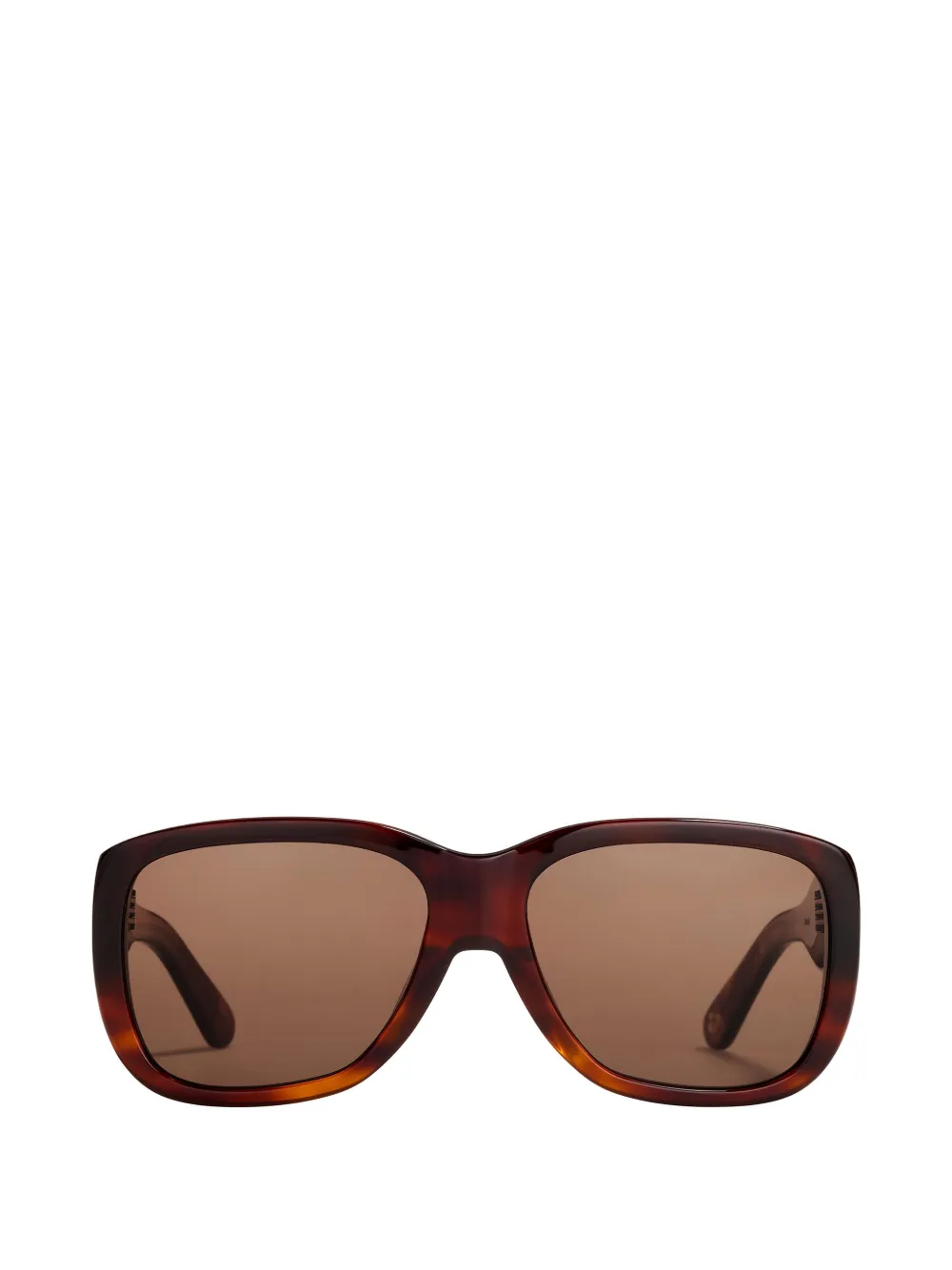 GANNI x Ace & Tate Antonio rectangle-frame sunglasses - Marrone