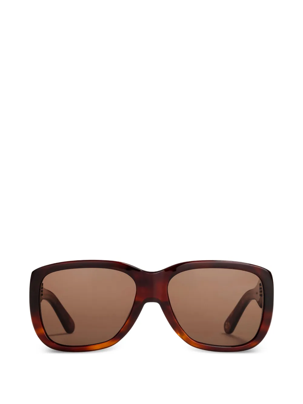 GANNI x Ace & Tate Antonio rectangle-frame sunglasses - Marrone