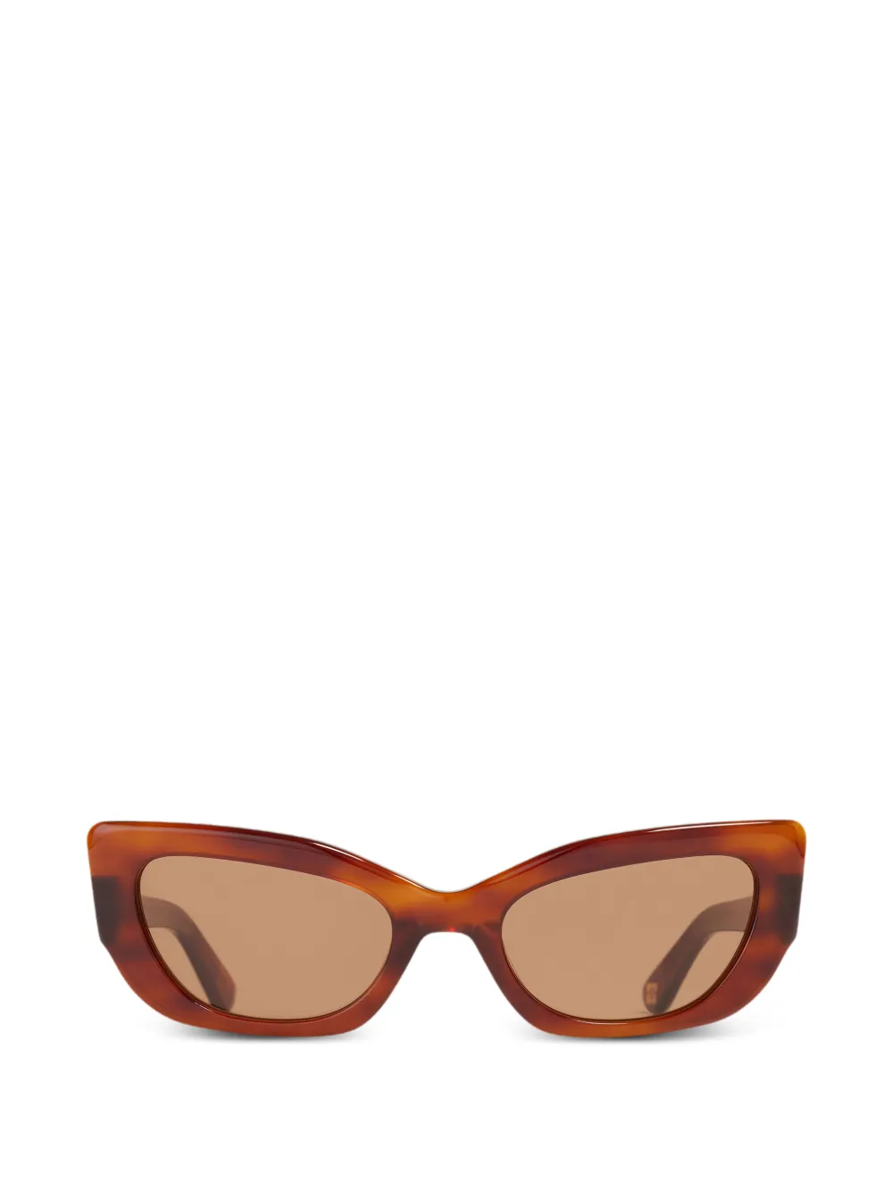 GANNI x Ace & Tate Sadie oval-frame sunglasses - Marrone