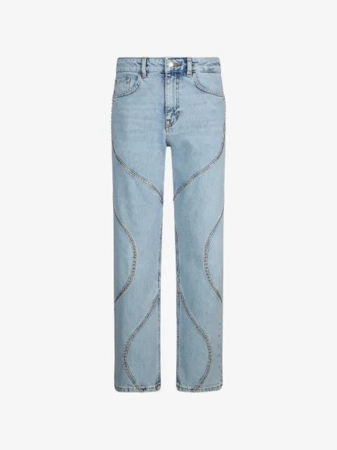 LIU JO straight-fit jeans with bejewelled embellishment