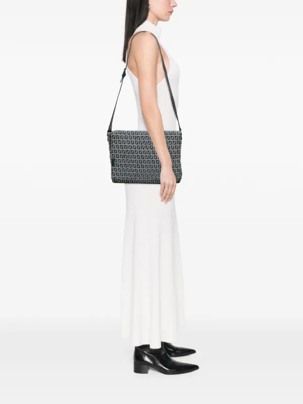 フェンディ ズッキーノ トートバッグ キャンバス グレー Fendi Pre