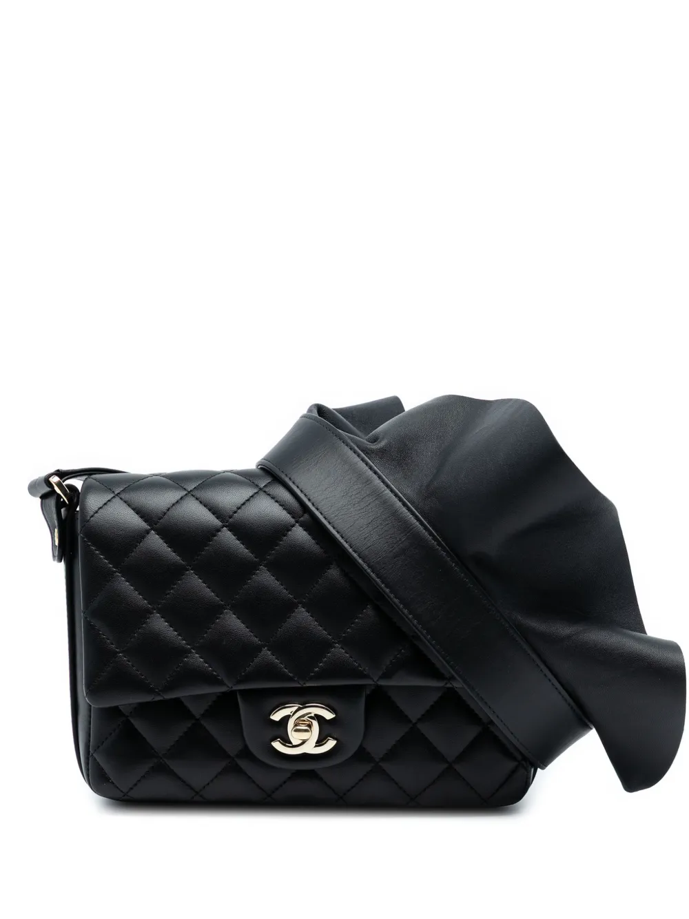CHANEL Pre-Owned Borsa a tracolla Bolero de Chanel Flap in pelle di vitello trapuntata 2019 - Nero