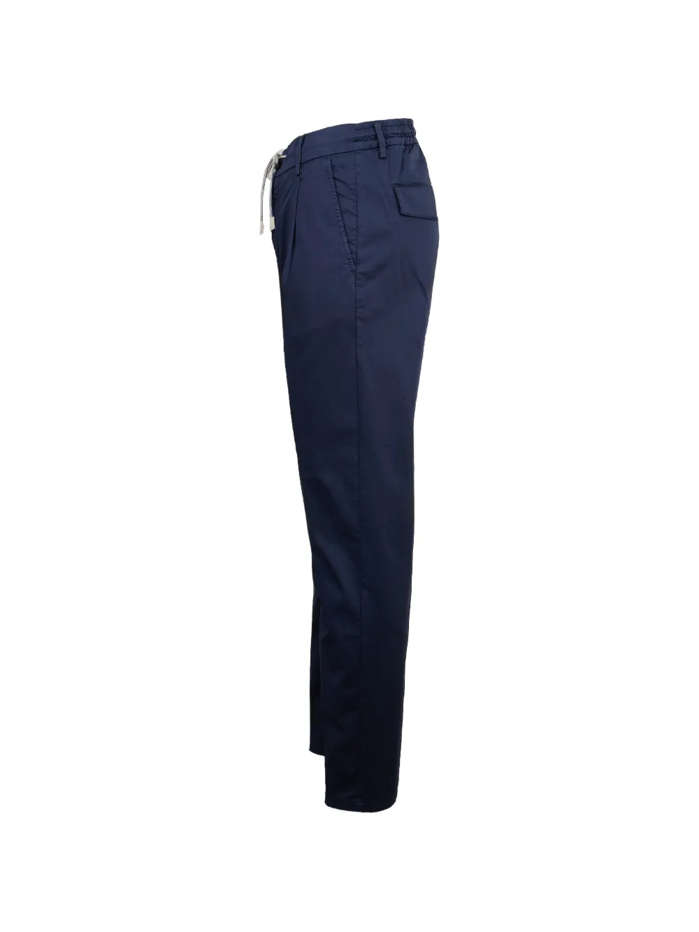 Eleventy Broek met trekkoord Blauw