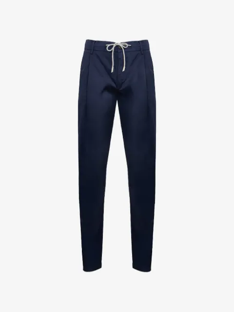 Eleventy drawstring-fastening trousers