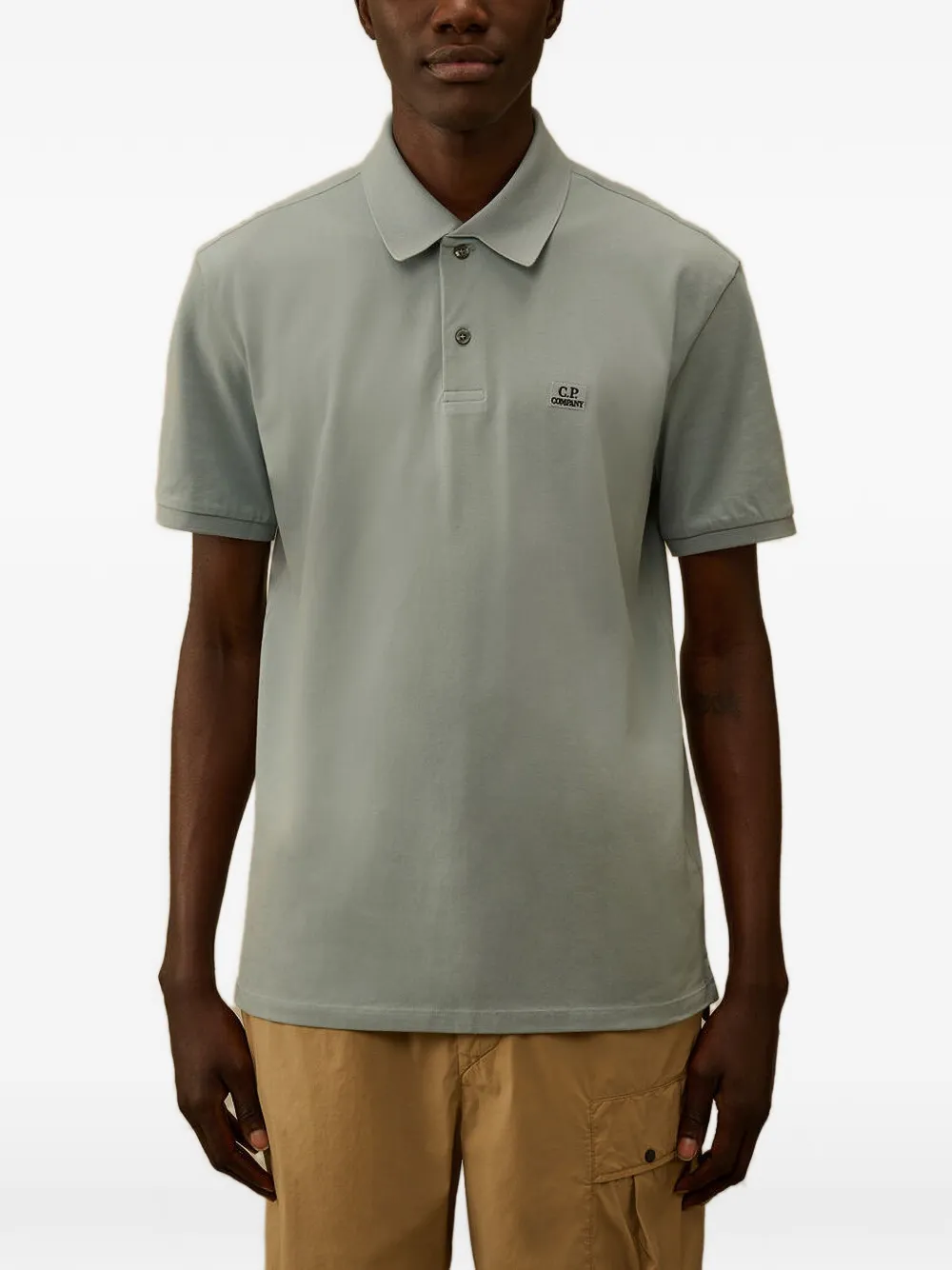 C.P. Company stretch piquet short-sleeve polo