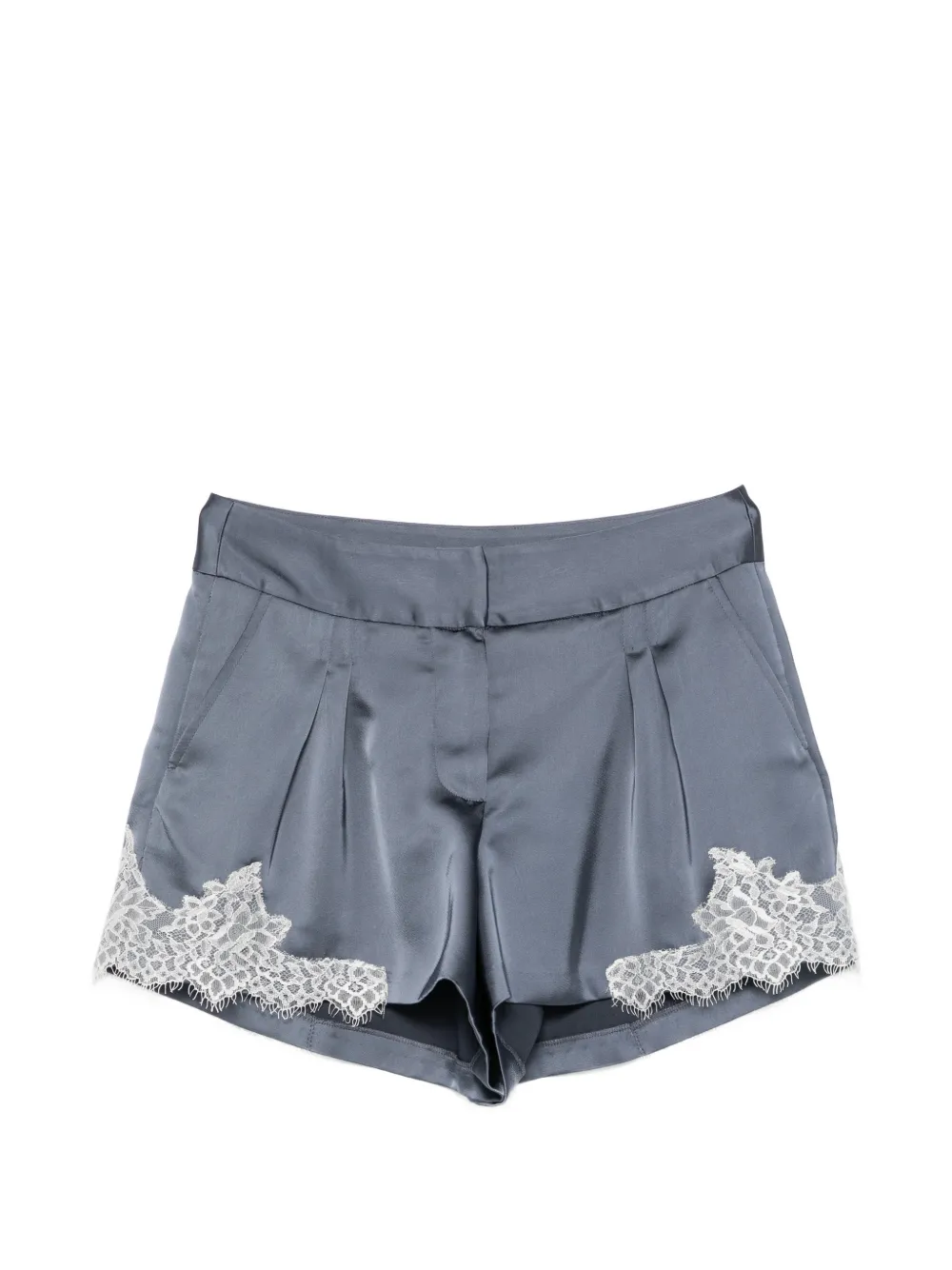 IRO lace-trimmed shorts - Blu