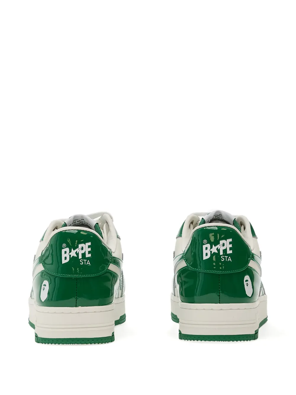 A BATHING APE Bape Sta #1 star lace-up sneakers Groen