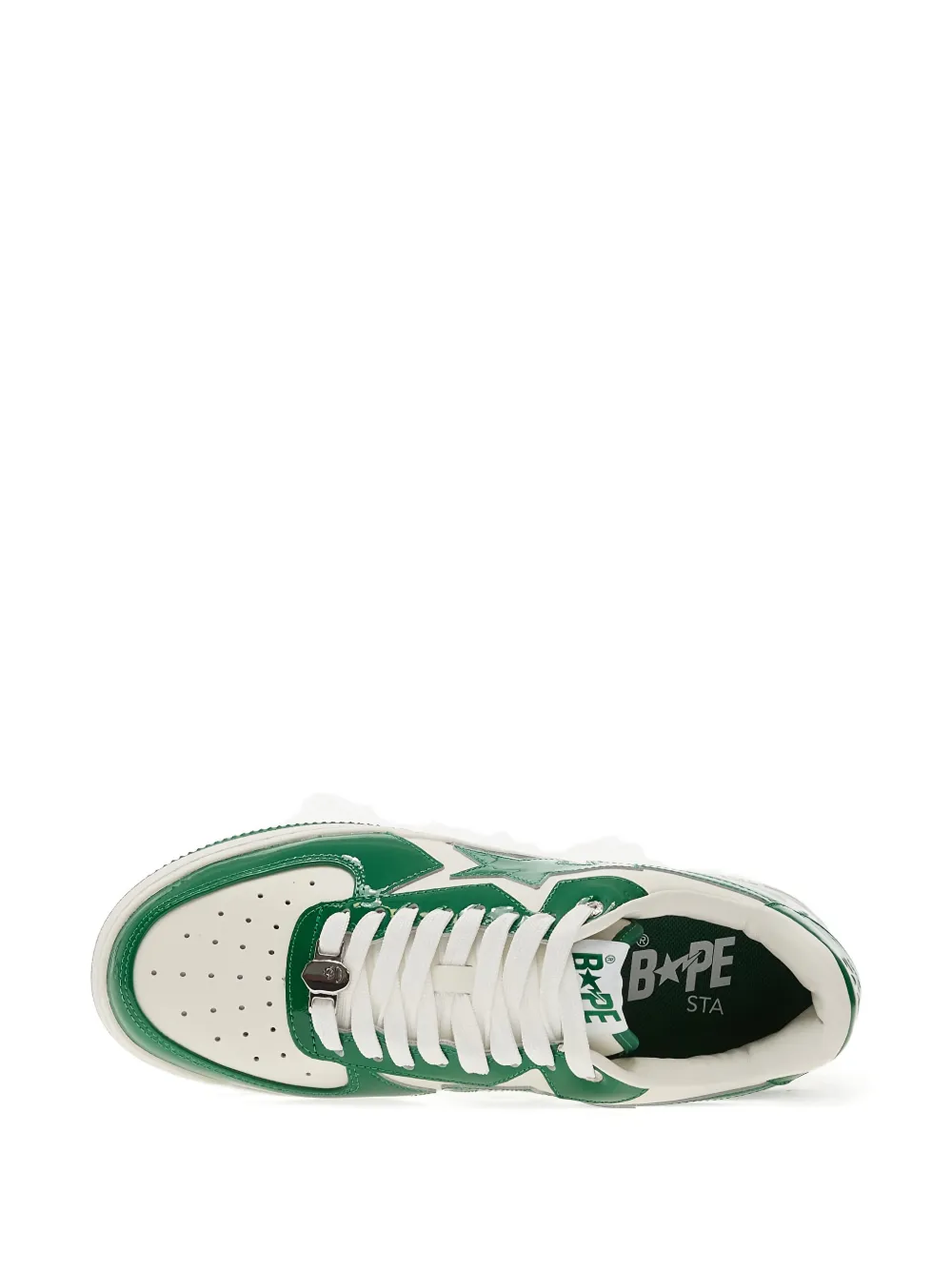 A BATHING APE Bape Sta #1 star lace-up sneakers Groen