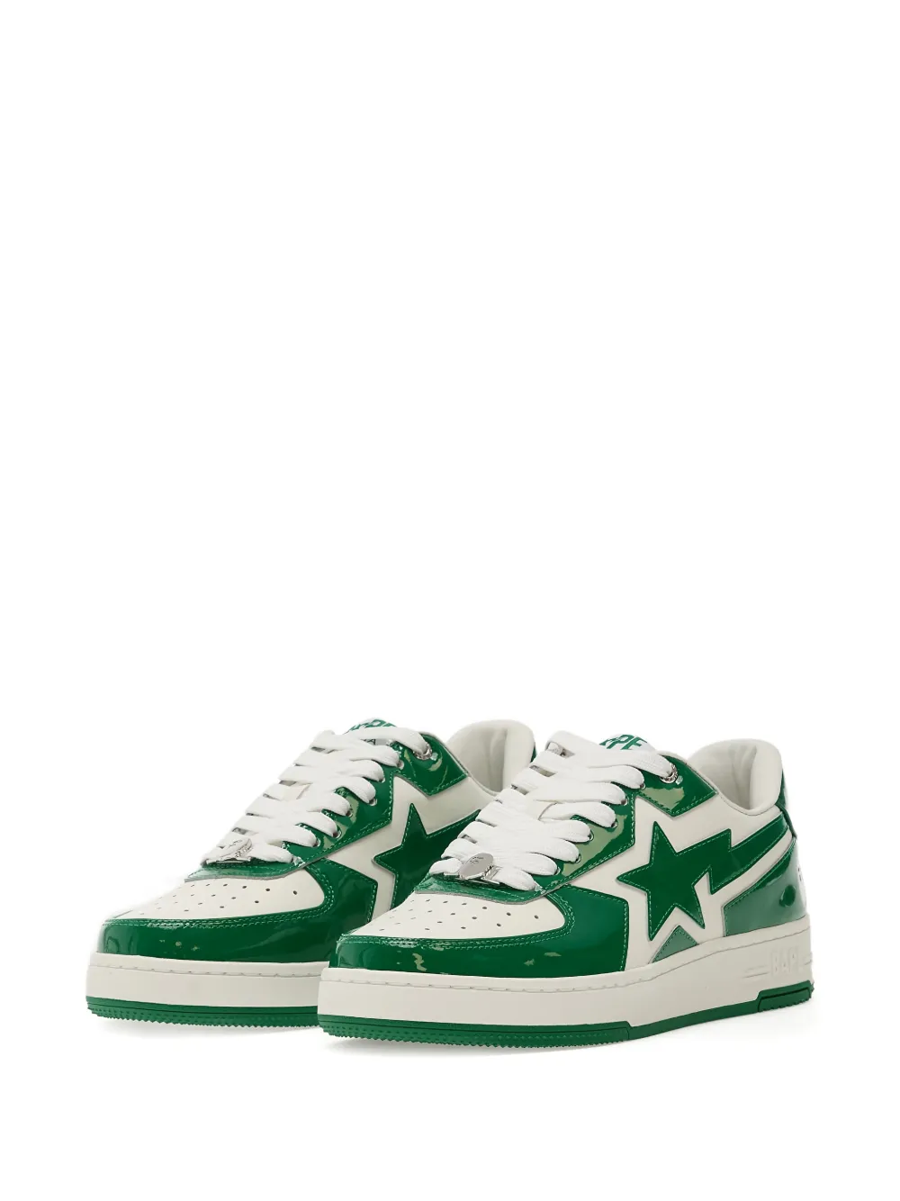 A BATHING APE Bape Sta #1 star lace-up sneakers Groen