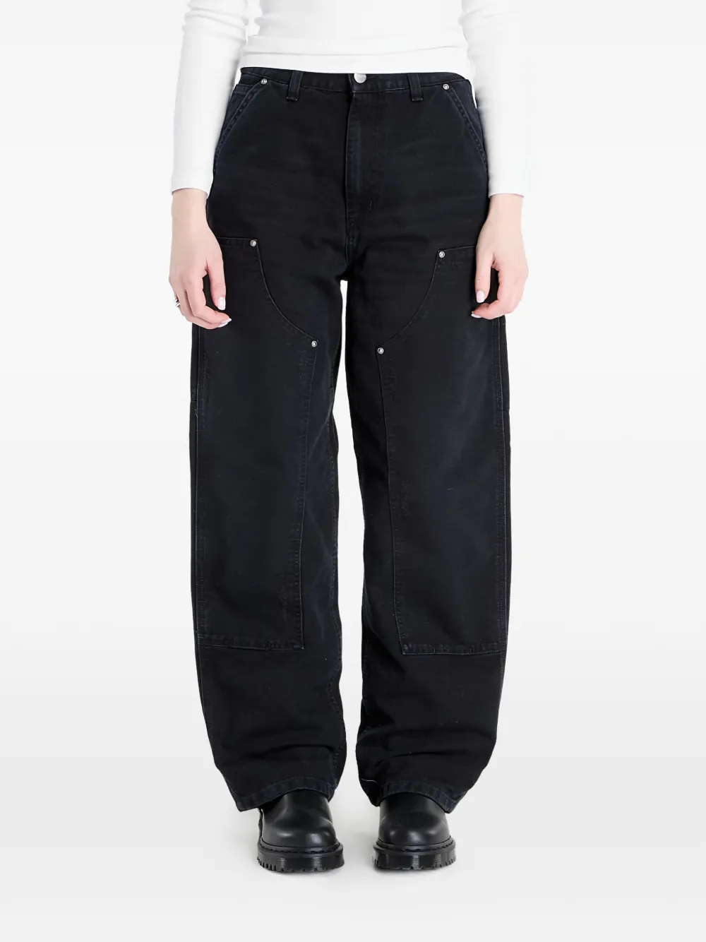 Carhartt WIP Brandon double-knee straight trousers - Nero