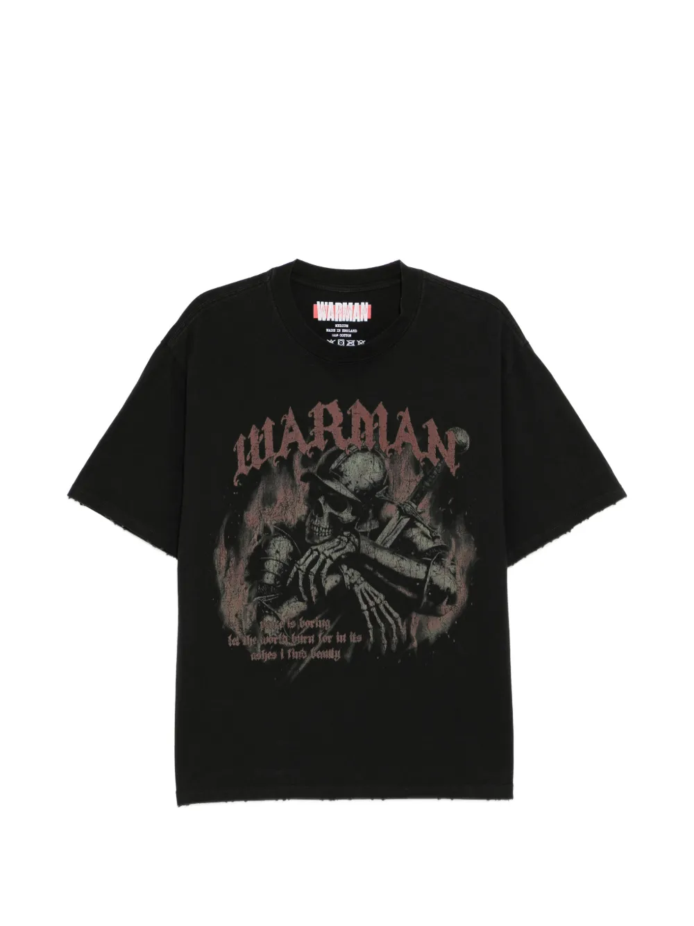 WARMAN graphic-print T-shirt | Black | Image 1