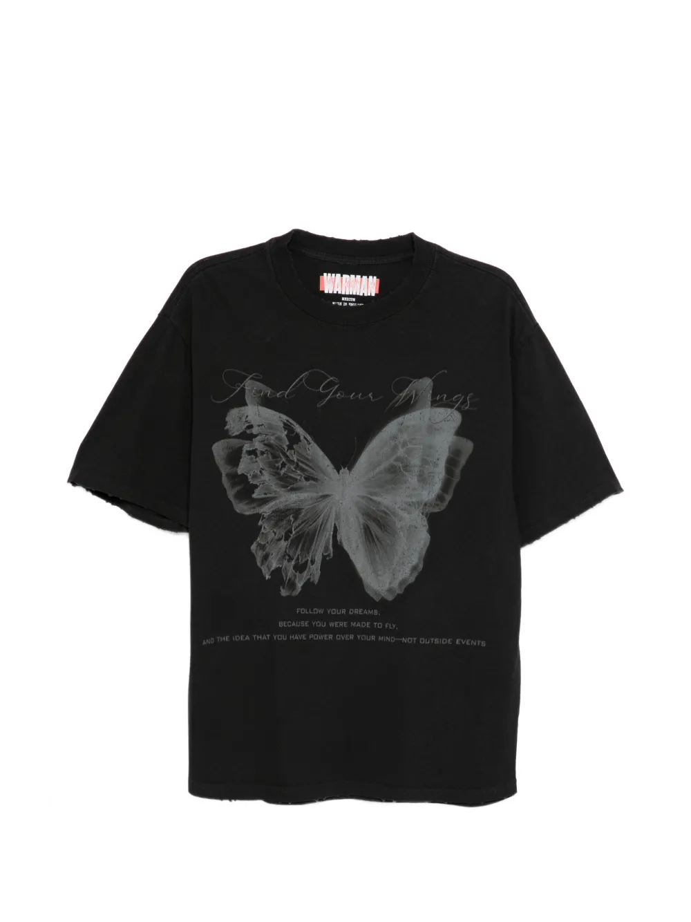 WARMAN crew neck T-shirt - Nero