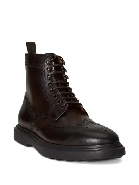 Polo Ralph Lauren brogue lace-up boots