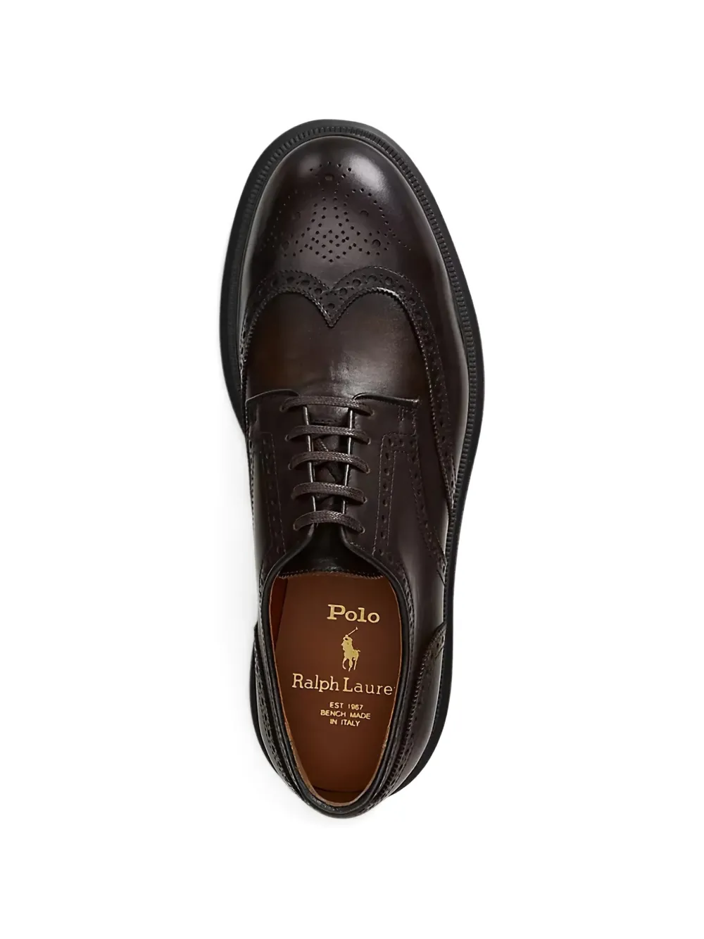 Polo Ralph Lauren Brogue loafers met veters Bruin