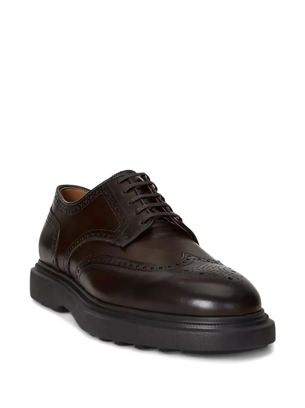 Polo Ralph Lauren Brogue loafers met veters Bruin