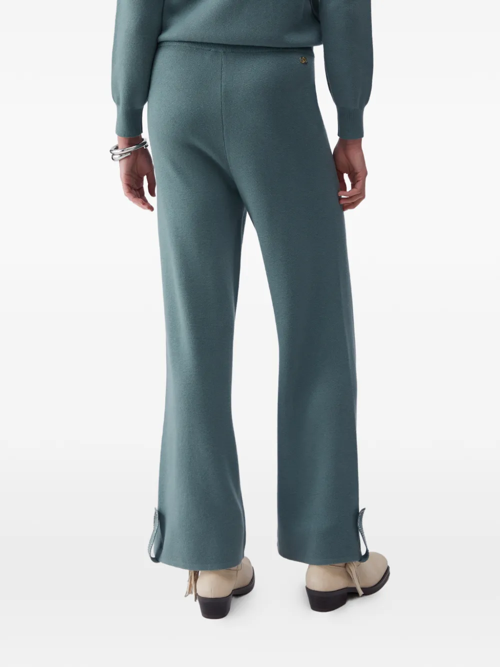 LIU JO drawstring-waistband track pants - Verde