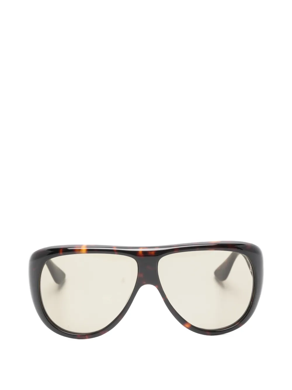 Port Tanger oval-frame sunglasses - Marrone