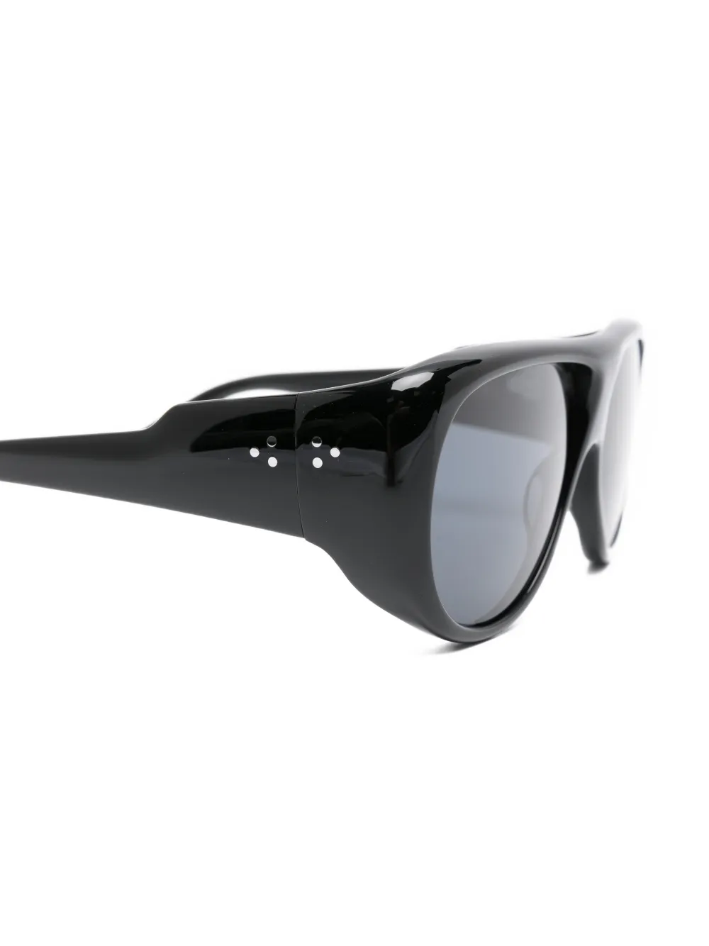  Port Tanger Oval-frame Sunglasses - Black 