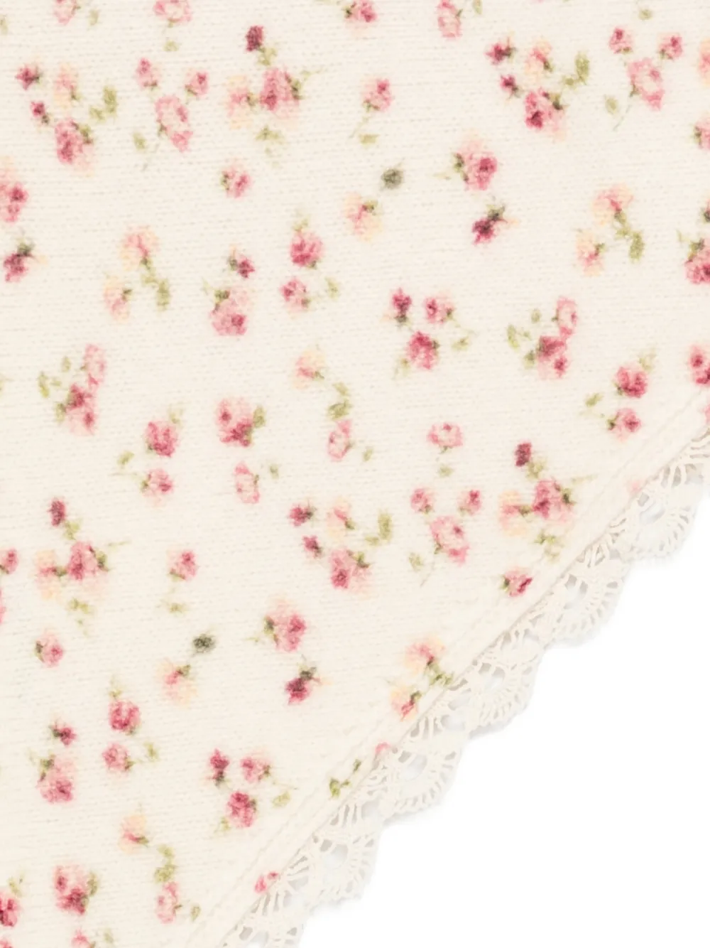  Magda Butrym Floral Lace-detail Scarf - Neutrals 