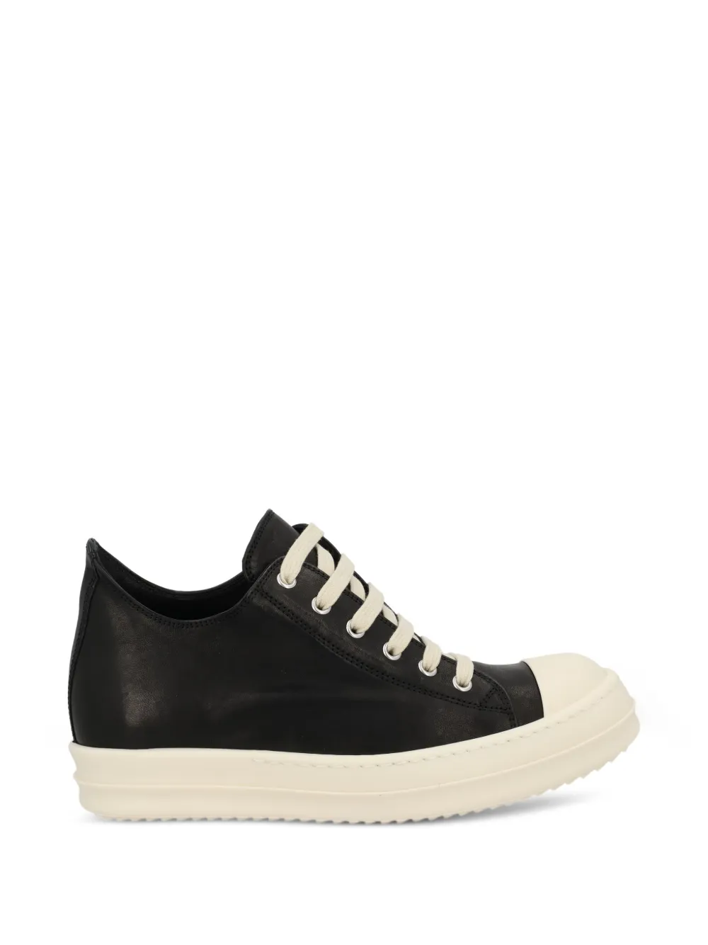 Rick Owens leather sneakers Zwart
