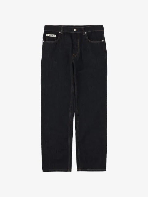 Moschino logo-patch jeans