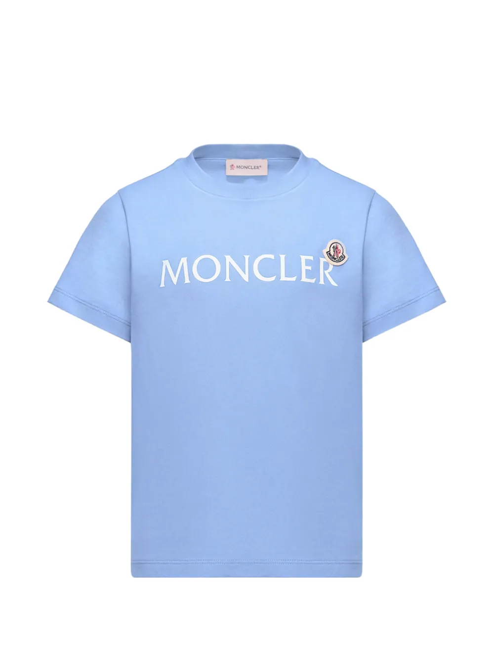 Moncler Enfant T-shirt met logo Blauw