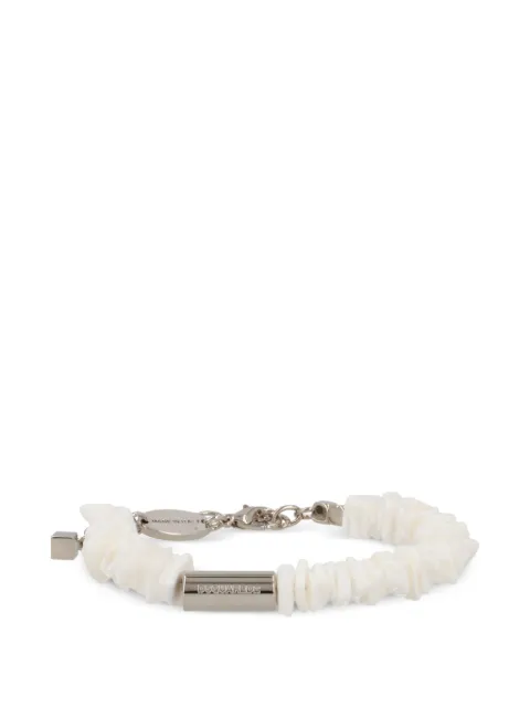 DSQUARED2 logo-charm beaded bracelet