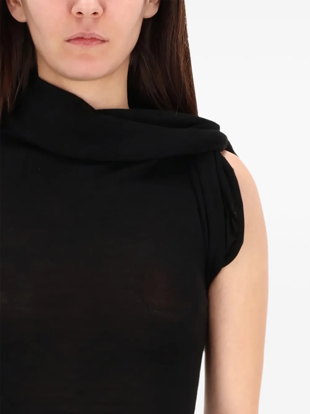  Rick Owens Draped Top - Black 