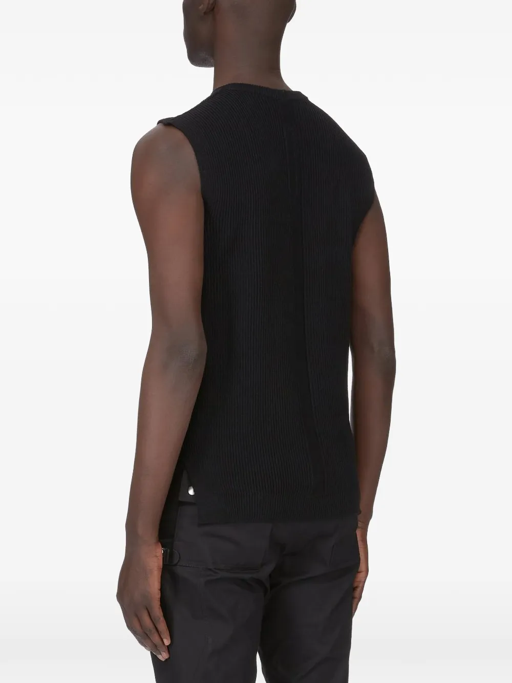 Rick Owens Geribbelde top Zwart