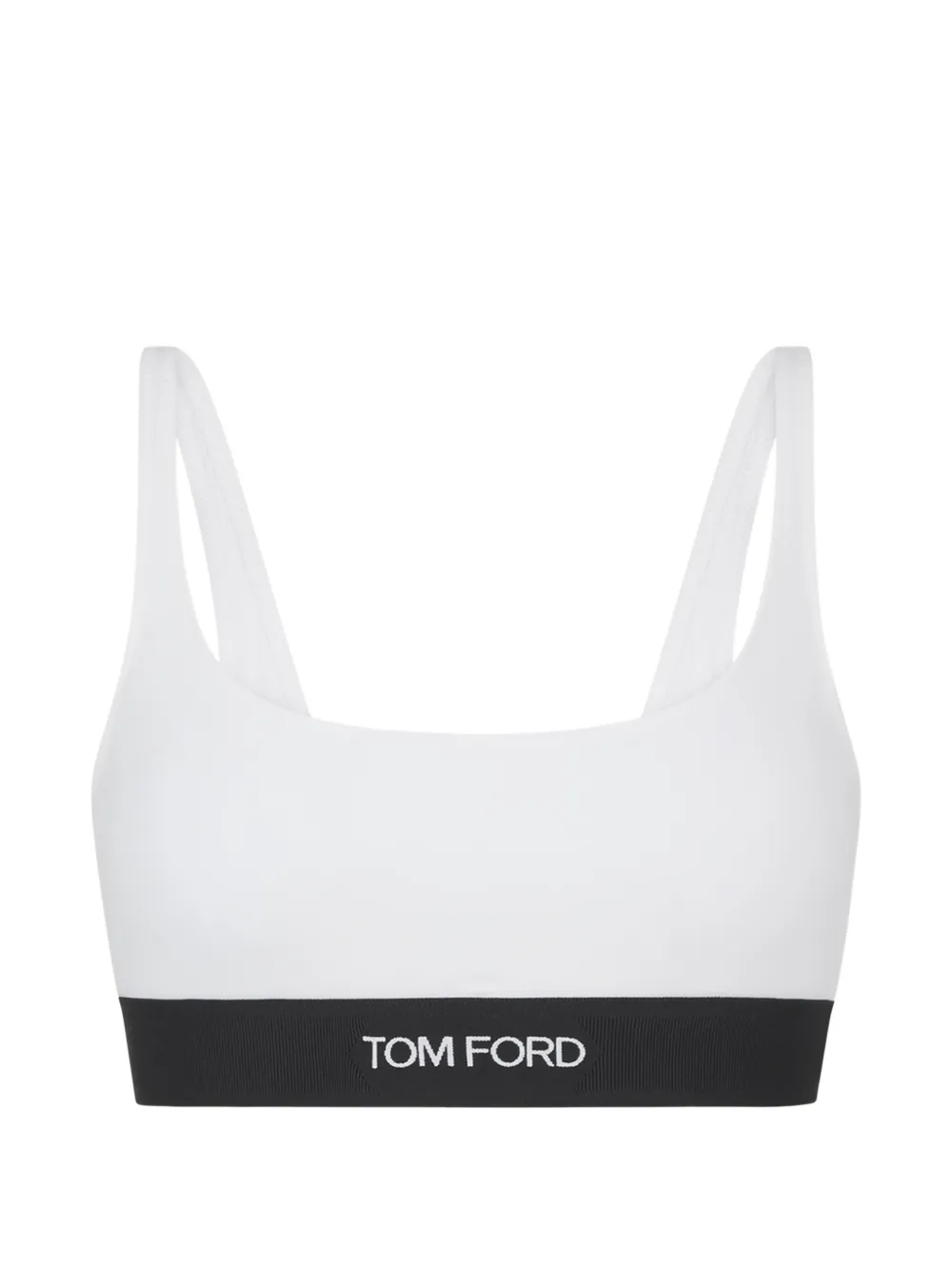TOM FORD logo-detail bra - Bianco