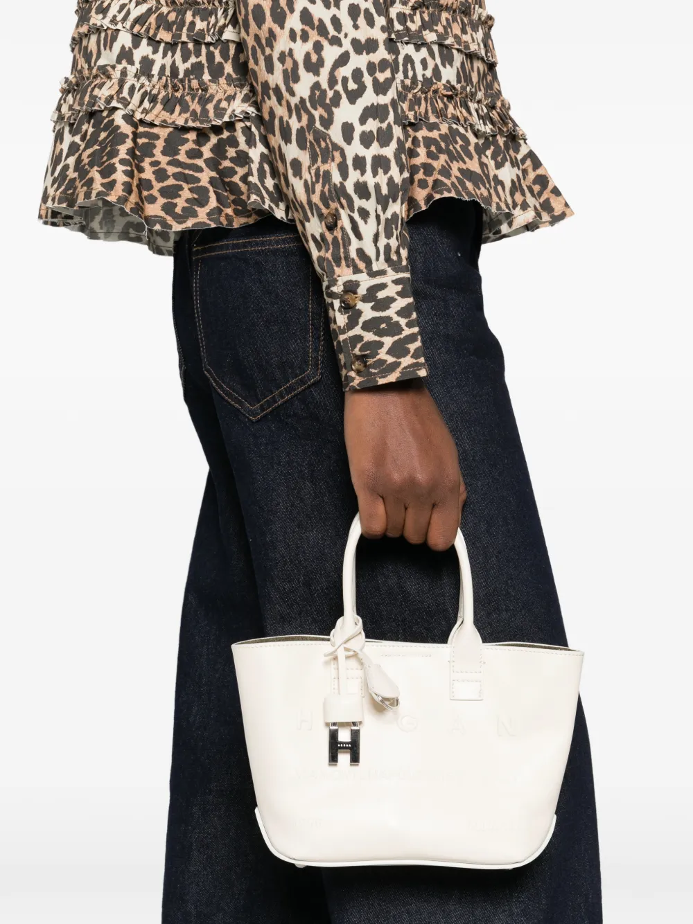 Hogan Adress mini-shopper Wit