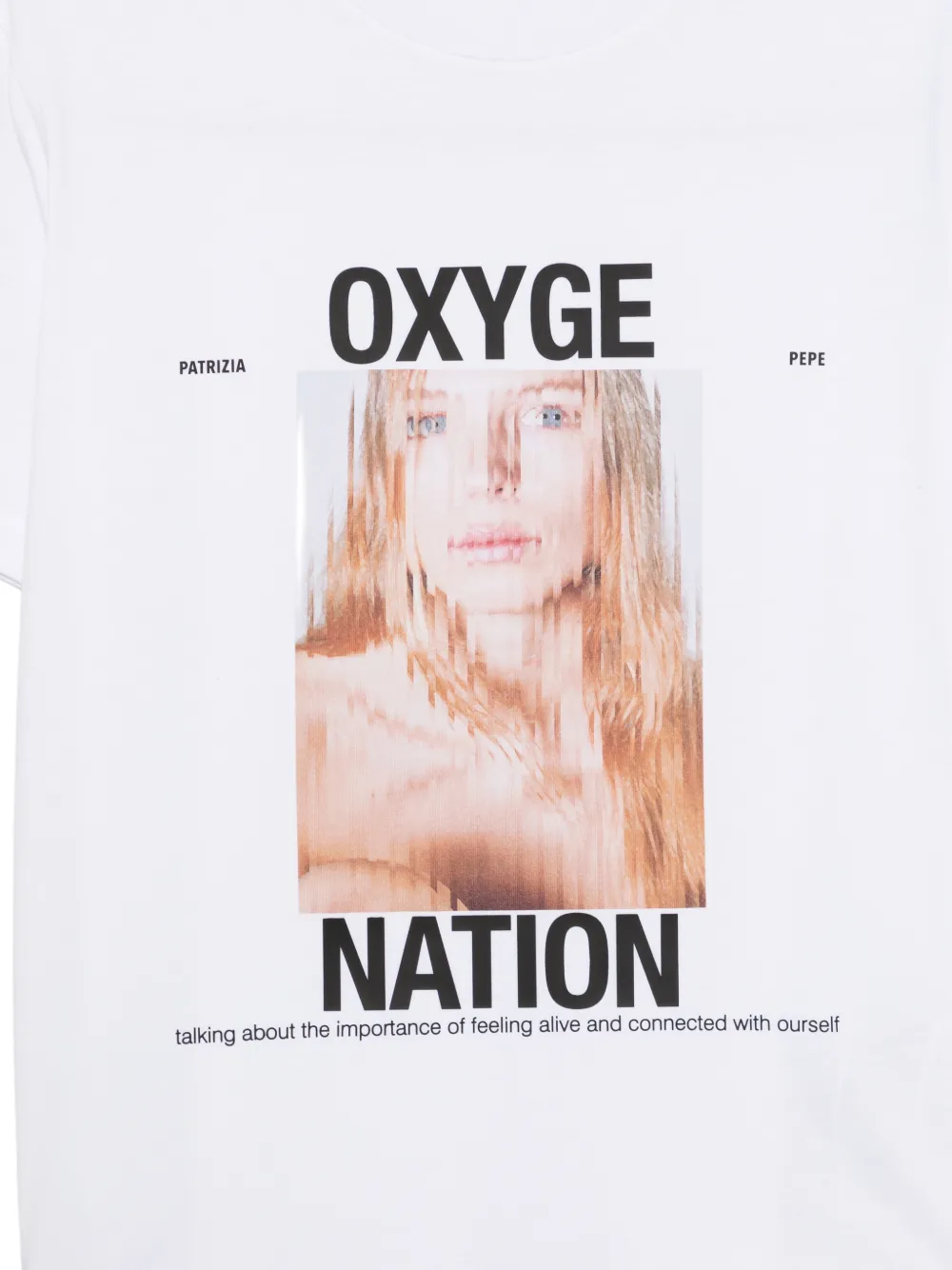 Patrizia Pepe T-shirt met grafische print Wit