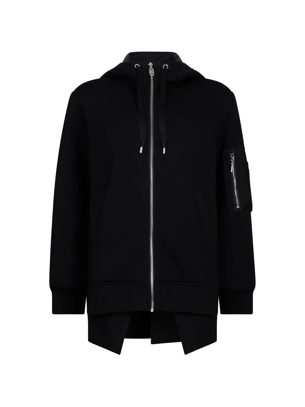 LIU JO zip-fastening hooded jacket - Nero
