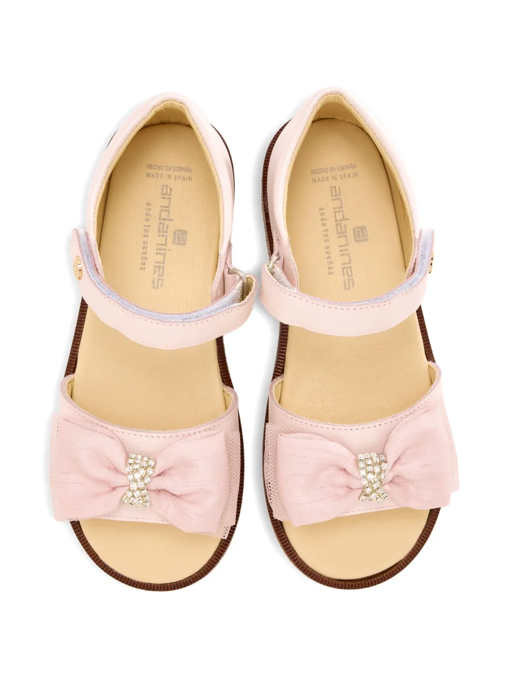 ANDANINES Sandalen met strikdetail Roze