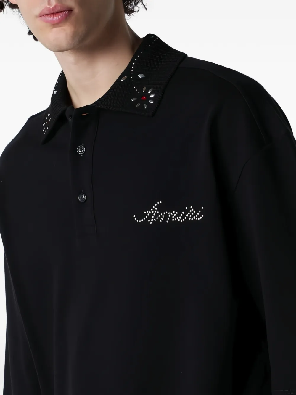 AMIRI Poloshirt met studs Zwart