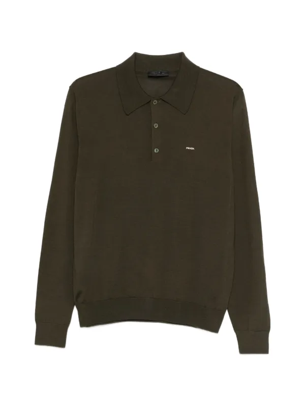 Prada ロングスリーブ ポロセーター | グリーン | FARFETCH JP